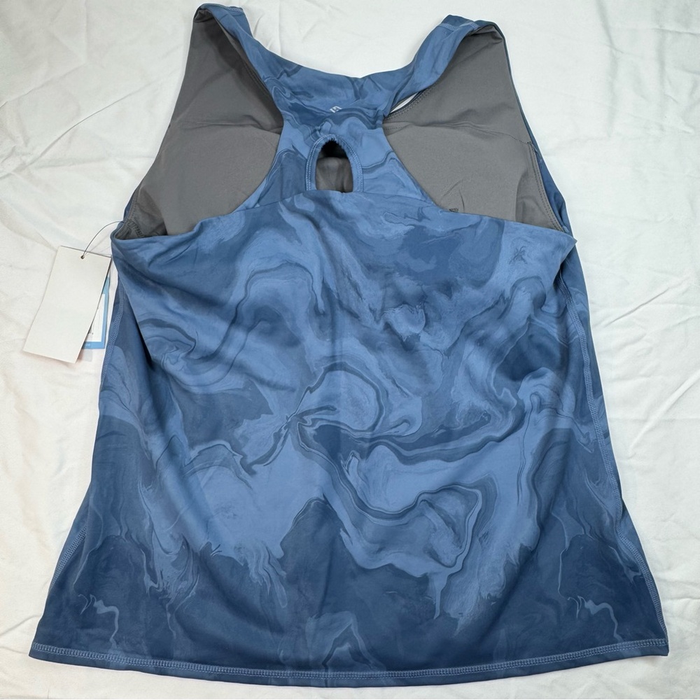 SuperFit Hero Superhold Shelf Tank Size 16-18 XL, Blue, Sports Bra Tank Top - Picture 5 of 8